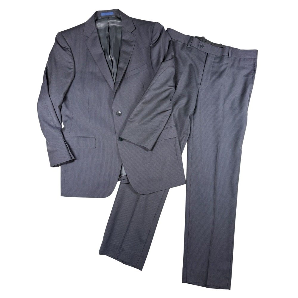 Paul Betenly Roberto Suit 2 Piece 40R Gray 100% Wool Filarte Italy Old Money